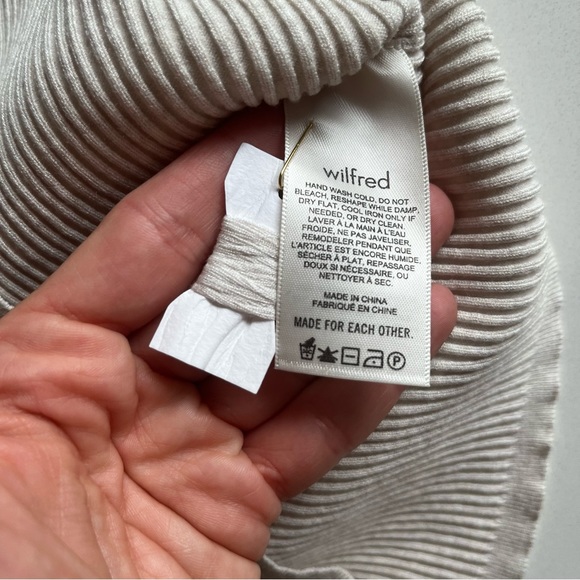 Aritzia Wilfred NWOT reso skirt in heather oatmeal - Picture 4 of 7